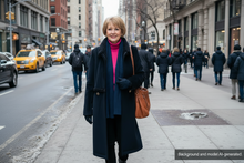 Load image into Gallery viewer, Black suba suede coat