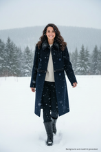 Load image into Gallery viewer, Black suba suede coat