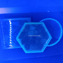 Load image into Gallery viewer, Glow-in-the-dark River Stone Coasters