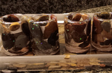 Load image into Gallery viewer, Glow-in-the-Dark River Stone Tray with Stone Shot Glasses