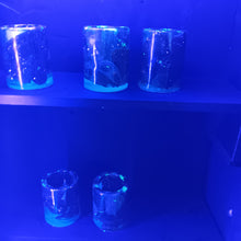 Load image into Gallery viewer, Glow-in-the-Dark River Stone Tray with Stone Shot Glasses