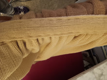 Load image into Gallery viewer, Cantelope/Rust Knit Wrap Shawl with Attached Belt