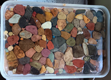 Load image into Gallery viewer, Glow-in-the-Dark River Stone Tray with Stone Shot Glasses