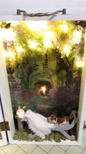 Load image into Gallery viewer, Elizabeth &amp; Her German Garden Lighted Diorama Booknook/book