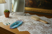 Load image into Gallery viewer, Glow-in-the-Dark Feather dish stick incense holder