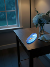 Load image into Gallery viewer, Glow-in-the-Dark Feather dish stick incense holder