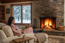 Load image into Gallery viewer, Pink and Gray Reversible  Heavy Cotton Fleece Wrap  Brooks Brothers Design