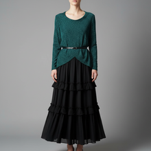 Load image into Gallery viewer, Hunter Green Jewel Slip On Tunic