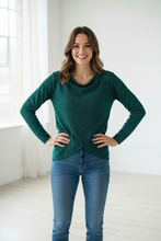 Load image into Gallery viewer, Hunter Green Jewel Slip On Tunic