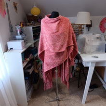 Load image into Gallery viewer, Rosy Chenille Wrap Shawl