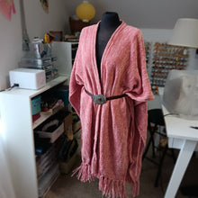 Load image into Gallery viewer, Rosy Chenille Wrap Shawl